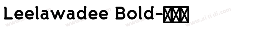Leelawadee Bold字体转换